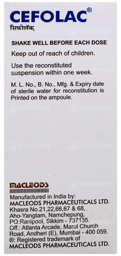 Cefolac Suspension 30Ml Cefolac Suspension 30Ml